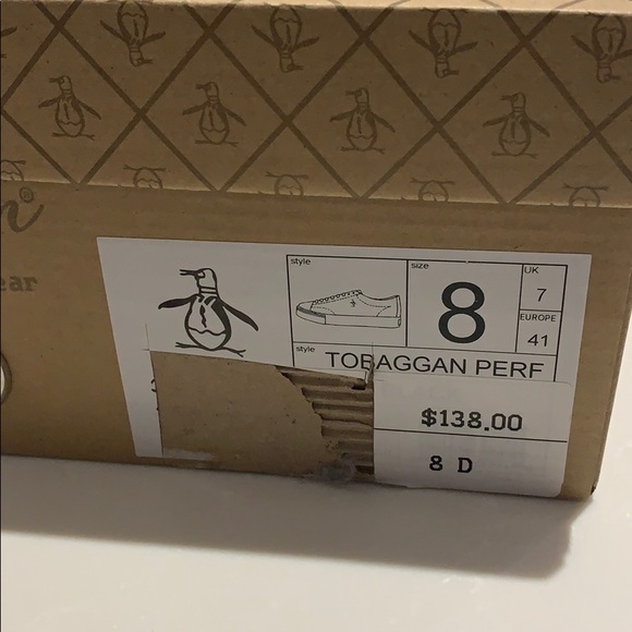 Penguin Size 8 Men’s TOBAGGAN PERF sneakers - Picture 8 of 8